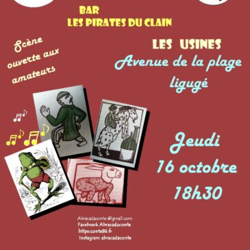 Soirée contée chez les pirates du clain du 16 octobre 2025