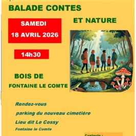 affiche balade contée avec vienne nature
