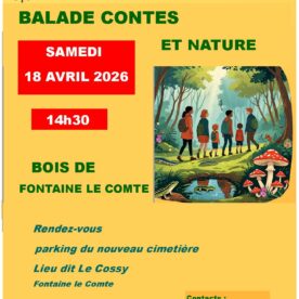 affiche balade contée avec vienne nature